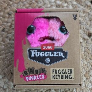 FREE WITH $15 PURCHASE NEW IN BOX Zuru Fuggler Baby Pinkles Pink Plush Keyring